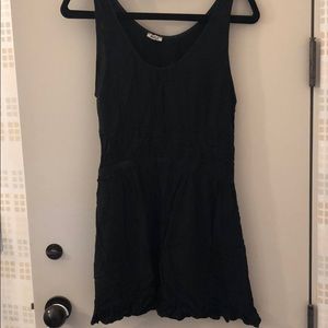 Brandy Melville Black Dress with Ruffle Details